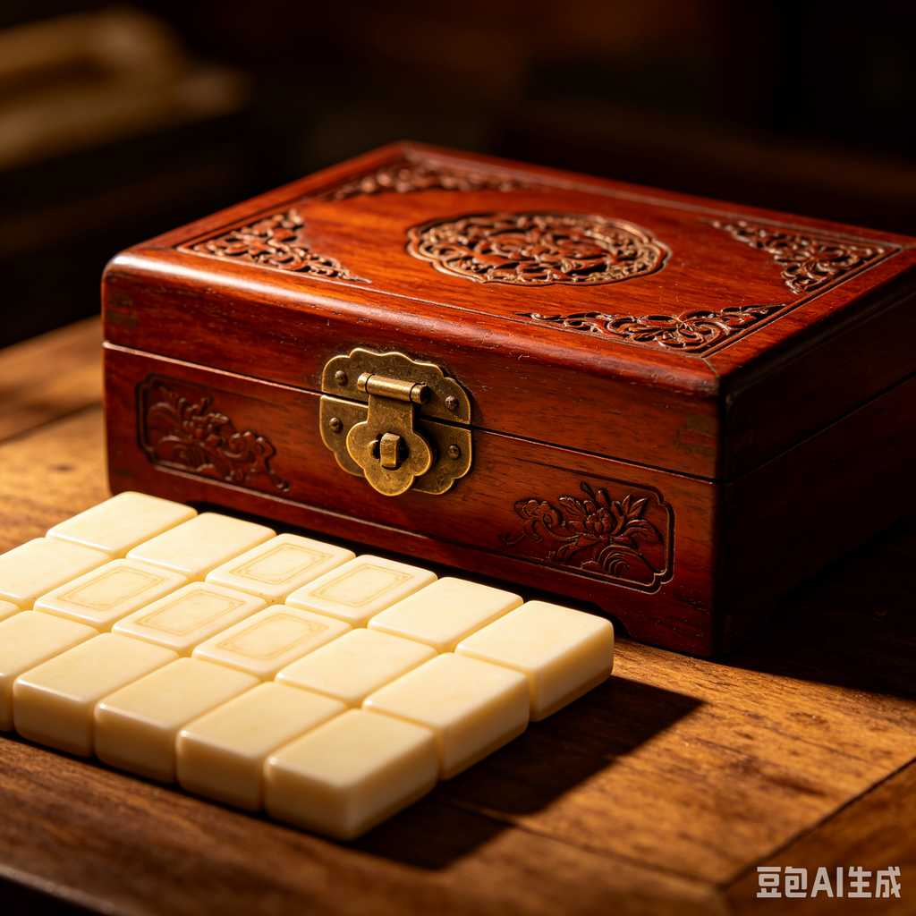 blue crystal mahjong set