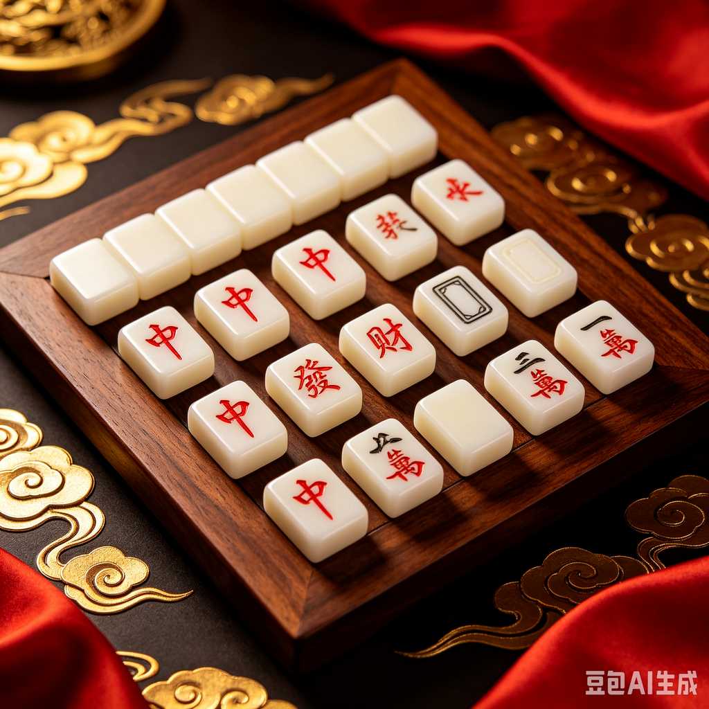 handheld mahjong tiles set