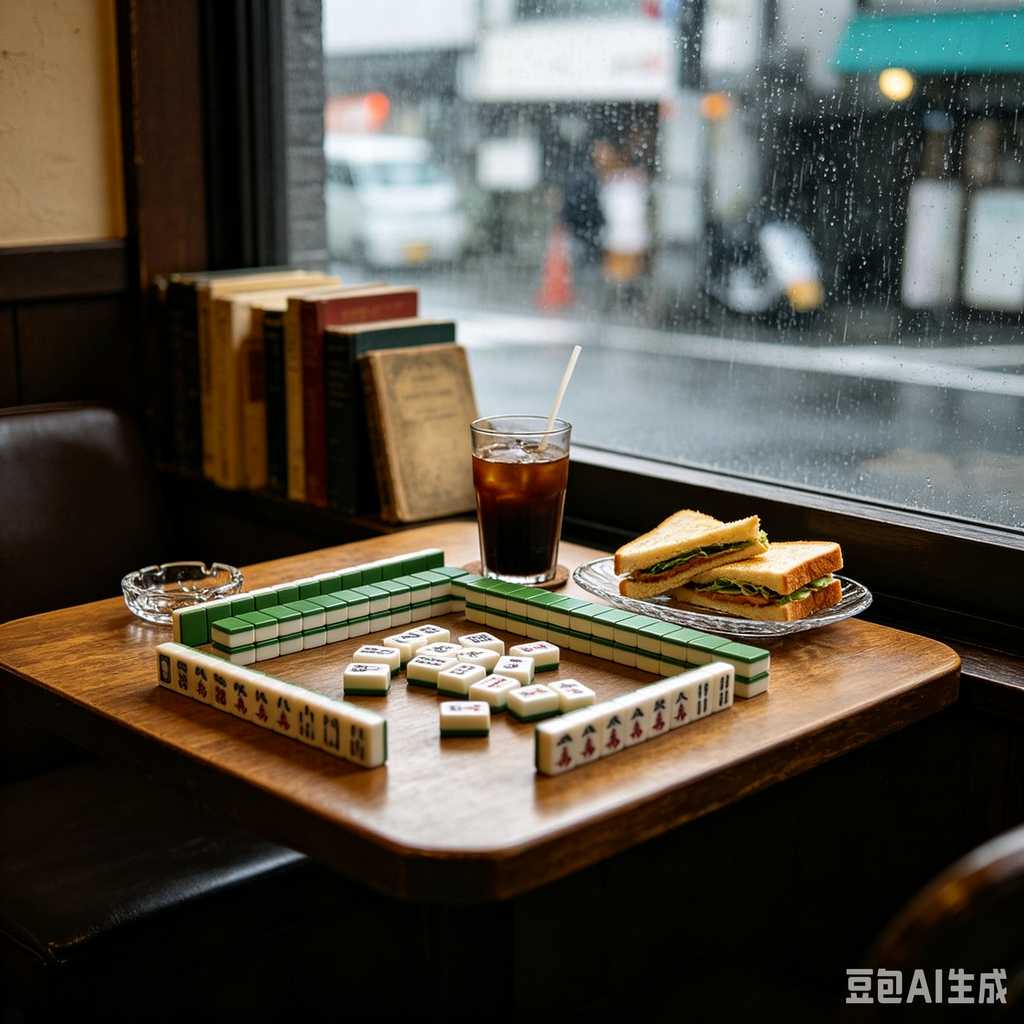 vintage style mahjong set